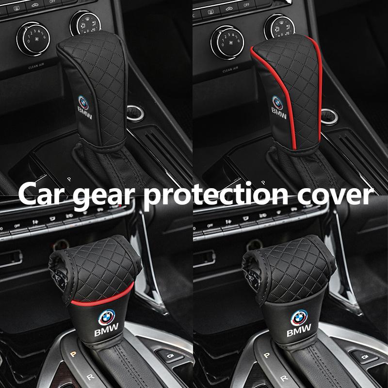 Leather Car Gear Shift Sleeve Knob Protective Cover For BMW M M2 M3 M4 M5 M6 E46 E90 E60 F30 E39 X1 X3 X4 X5 XR1