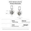 New Chinese sterling silver rose silver love ear + French premium earrings