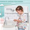Play Kitchen, 14-Piece Accessories, Electric Water Dispenser, 86 x 64 x 84.5 cm, White