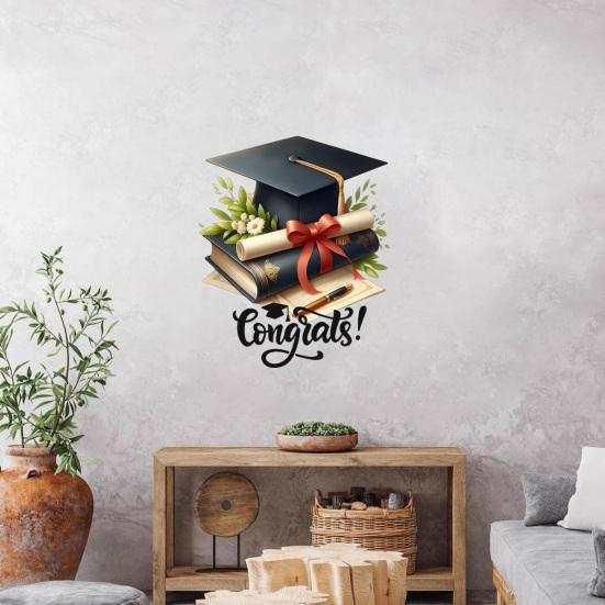 Congrats Grad Sign for Backdrop Class of 2026 Graduation Congratulation Wall Decals for Grad Party Decorations Photo Props