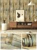 Distressed Wood Wallpaper Self-Adhesive Vinyl Peel and Stick Contact Paper Wood Wall Paper Shelf Home Decoration Kitchen Counter