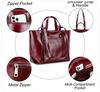 Women's Full-Grain Cowhide Large-Capacity Handbag - Genuine Leather, Business Commuting, 14-Inch Laptop Bag, Single-Shoulder Design.
