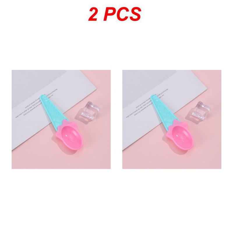 2/4PCS Plastic Bowl Great For Ice Cream Party Reusable Kids Cake Plastic Scoop Ice Cream Accessories Dessert Scoop Tableware