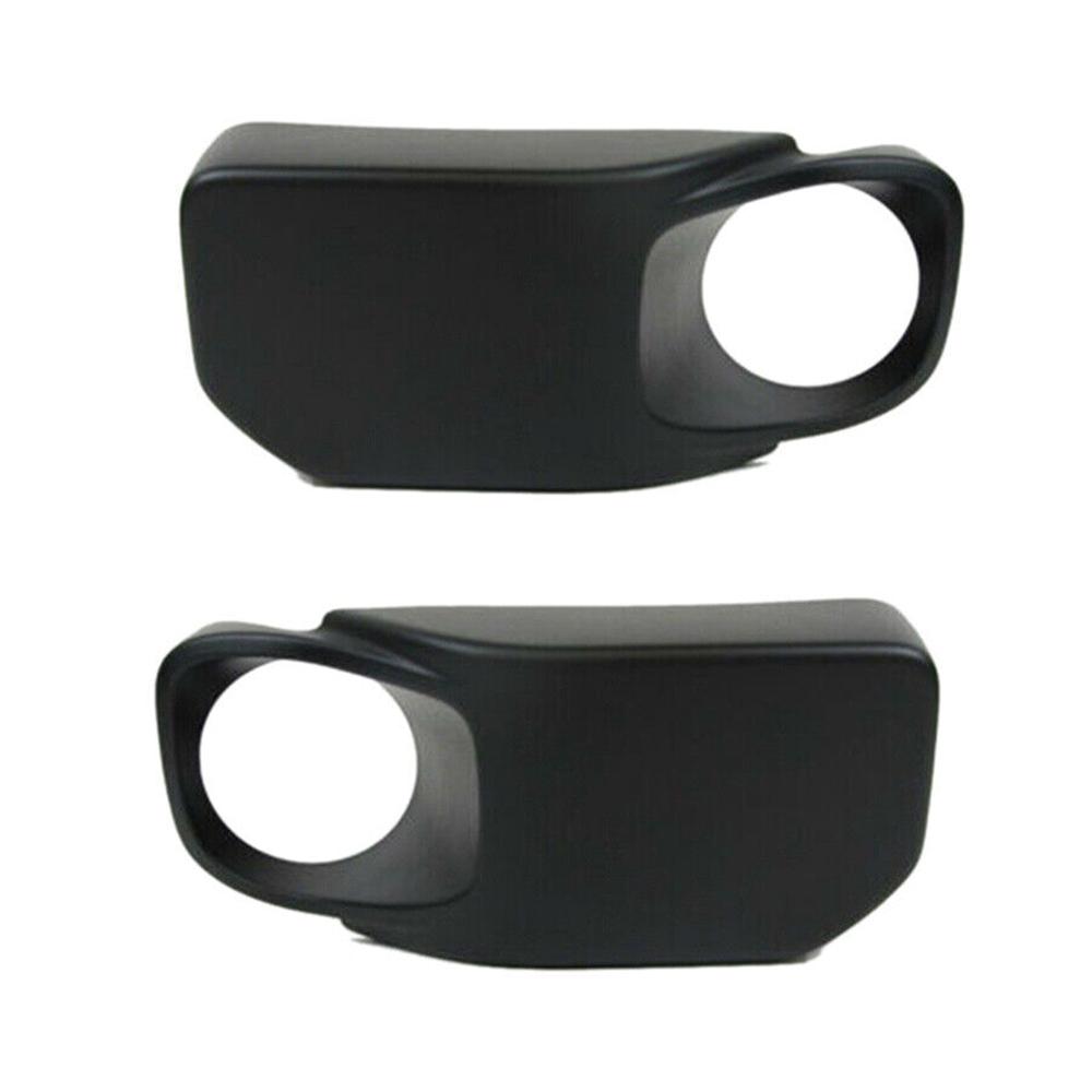 2Pcs Front Bumper Fog Light Lamp Cover For Jeep Wrangler 2013-2017 # 68231963AA