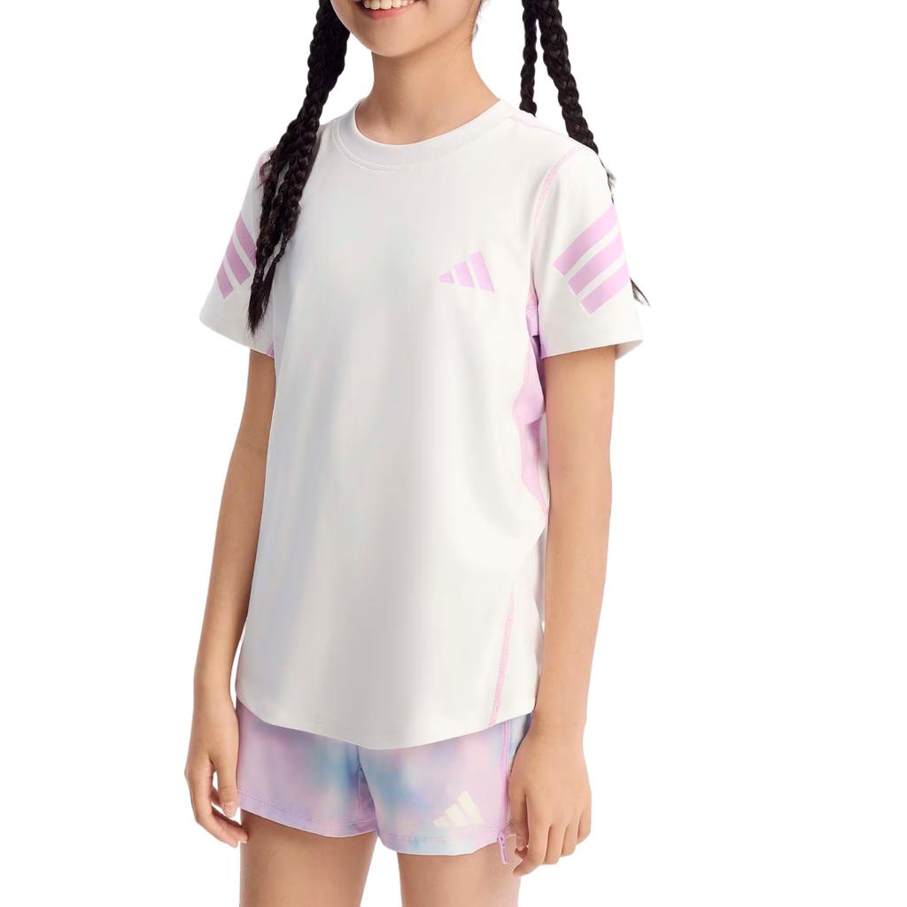 adidas Quick-Dry Pullover Short Sleeve T-Shirt Kids Tops KG5985