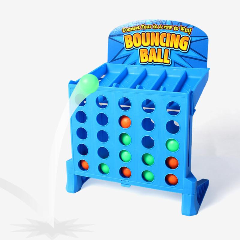 Board Games Bounce Balls Shots Educational Connect 4 Game Bouncing Linking Shots Toy Parent-child