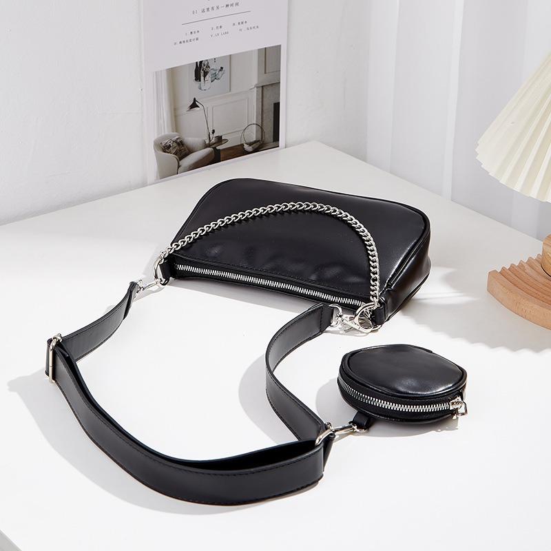 Bag Women's New Trendy Fashion High-end Chain Bag Small Square Bag Versatile Single Shoulder Messenger Bag Women's Bag
