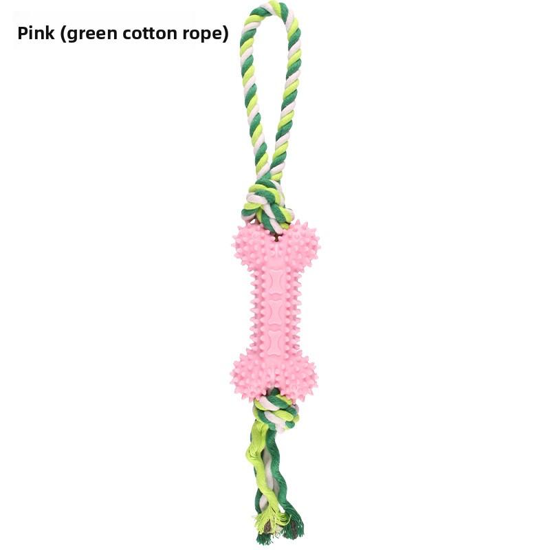 Haustierspielzeug Baumwollseil Knochenform, Verschleißfest, Zahnungs-Seilknoten-Training, Selbstunterhaltendes und Langweiliges Hundespielzeug-Set