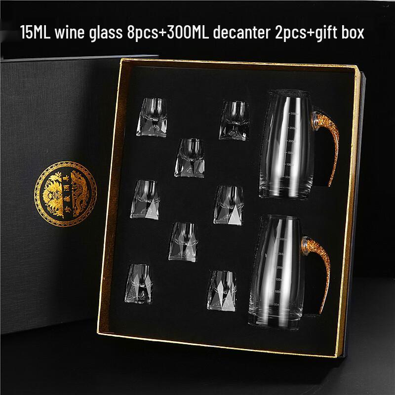 Shangqi Diamond Surface Baijiu Glass and Decanter Set