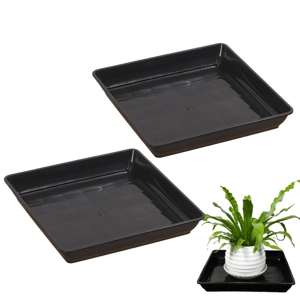 Plant Trays for Pots Square Watering Tray Plant Pot Saucer Garden Supplies Flowerpot Holder Plastic Planter Drainer Pot Trays