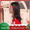 Christmas Cartoon Hair Clips for Girls - Red Holiday Hairpins and Accessories