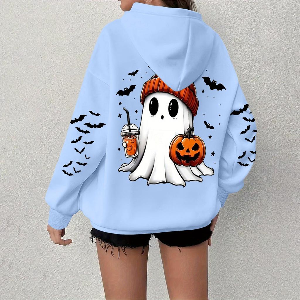 Women's Sweatshirt Casual Long Sleeve Atmosphere Top Loose Popular Round Neck Pullover Sweatshirt Top