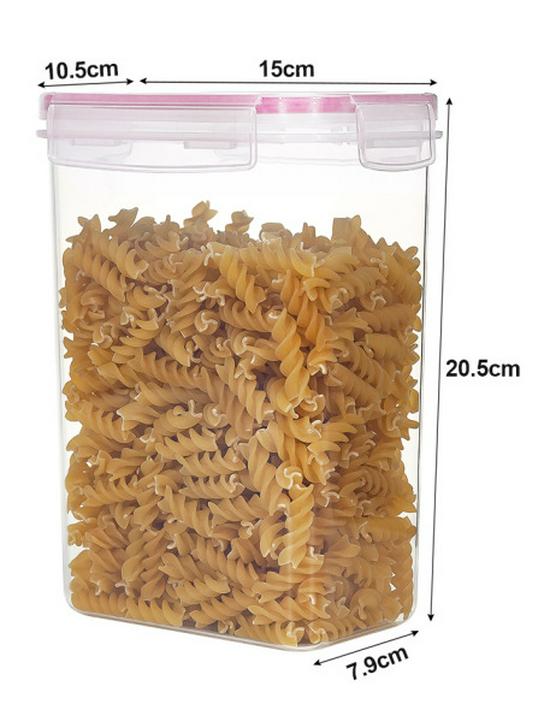 Vlhkosti a hmyzu odolná skladovací nádoba z plastu potravinářské kvality s vzduchotěsným uzávěrem