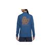 Nike Element Running Energy Lettre Col Montant Demi-Zip Séchage Rapide Décontracté T-Shirt à Manches Longues Homme Hauts Bleu Jardin FN3300-476