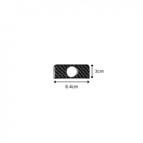 Carbon Fiber Interior ECON Button Panel Cover Trim For Honda Accord 2013-2017