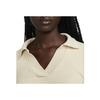 Nike FW22 Solid Color Polo Sweater With Collar Women Tops Off-White DN3221-219