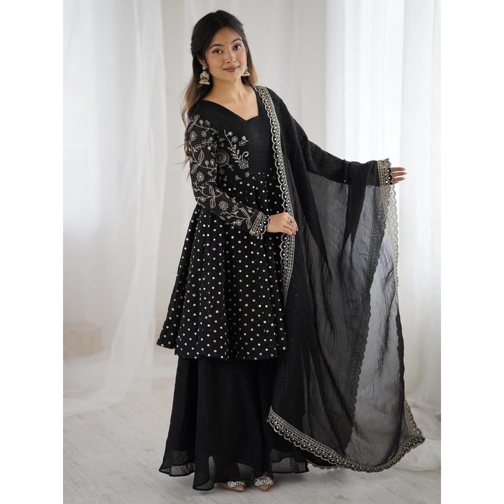 Designer Paksiatni Bollywood Top Palazzo Suit Party Wedding Wear Salwar Kameez