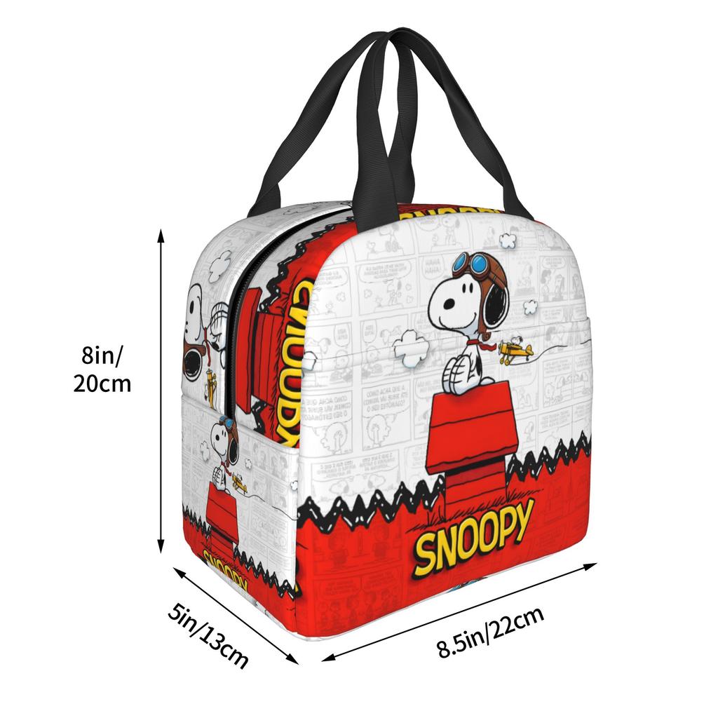 Custom S-Snoopies Lunch Bag Men Women Cooler Thermal Insulated Lunch Box for School