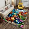 Colorful Cartoon Dragons Carpet Suitable As a Non-slip Mat for the Living Room or Bedroom Sofa