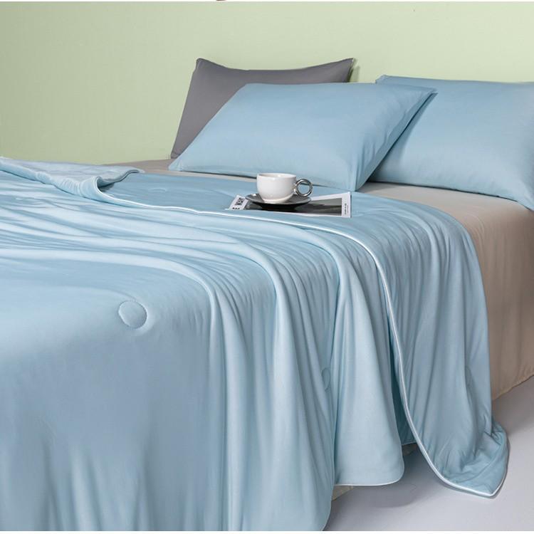 Cool Ice Silk Towel Quilt Summer Thin Office Solid Color Sofa Blanket Color Combination Summer Cool Air Conditioning Cover Quilt