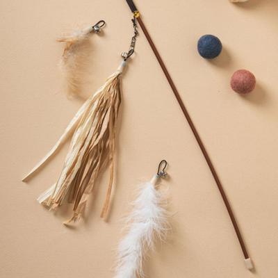 [Mascota] Caña de Pescar para Gatos y Decoración de Repuesto Juego de 3 Piezas
