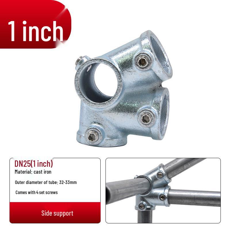 4/6-Point Galvanized Pipe Connectors: No-Weld Sunroom Shelf Couplings