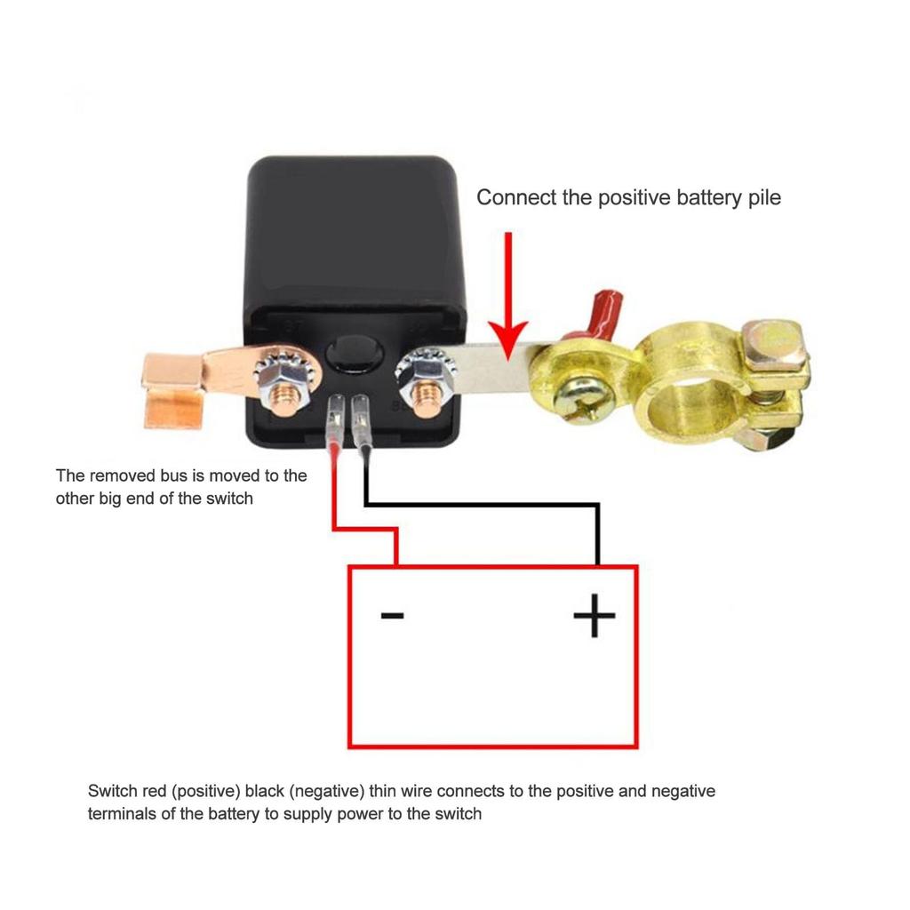 Majatou Remote Disconnect Switch, High Security 200A Dual Kill Switch, Car