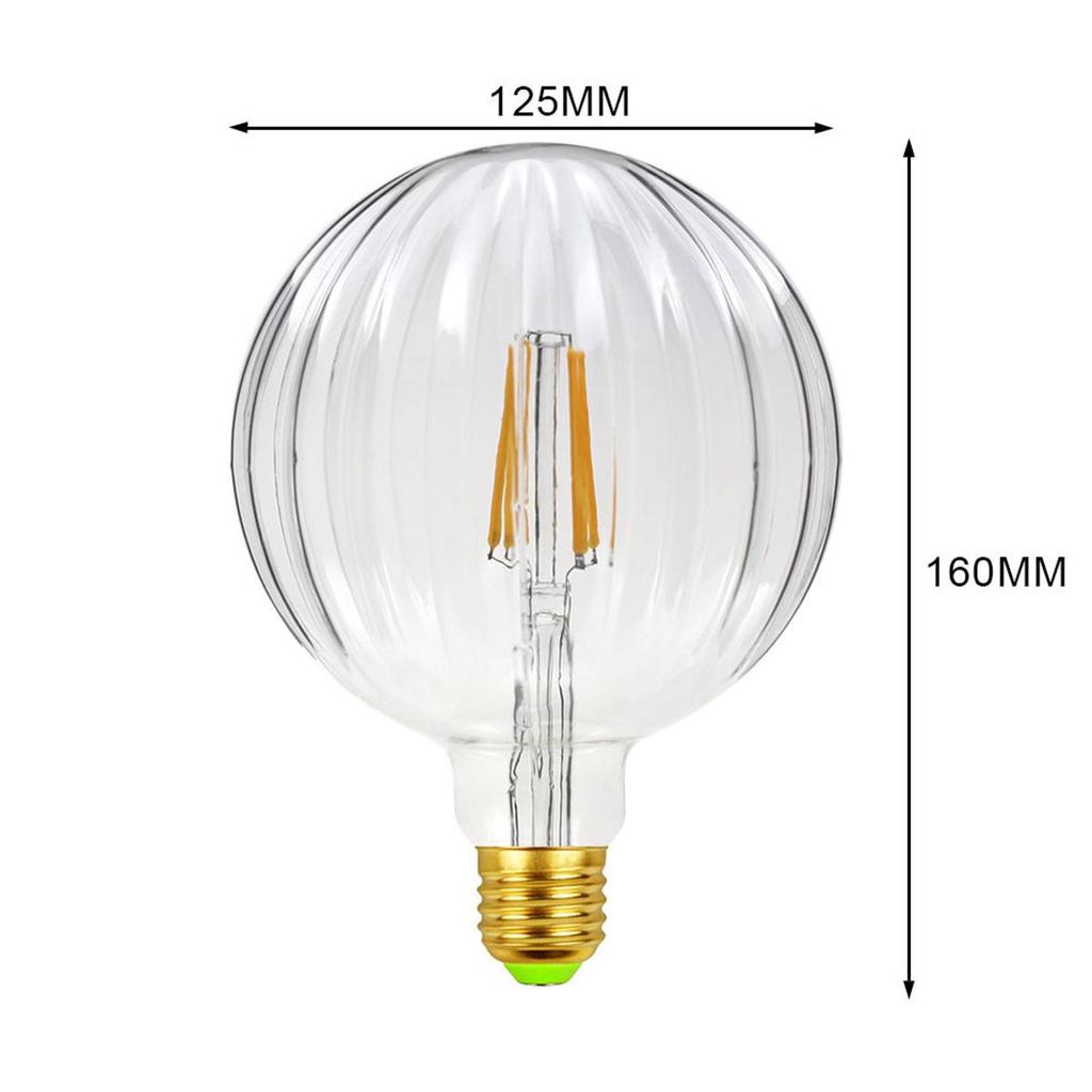 Led Bulb Special Shaped 220v Filament G125 Clear Vintage Bulbs Decorative Retro E27 Warm White Gold Lighting 2700k Edison