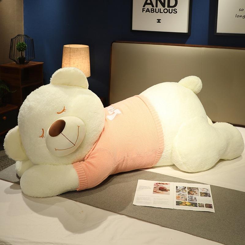 Sweater Cute Bear Doll Doll Pillow Girl Plush Teddy Bear Doll Large Size Cute Birthday Gift Man