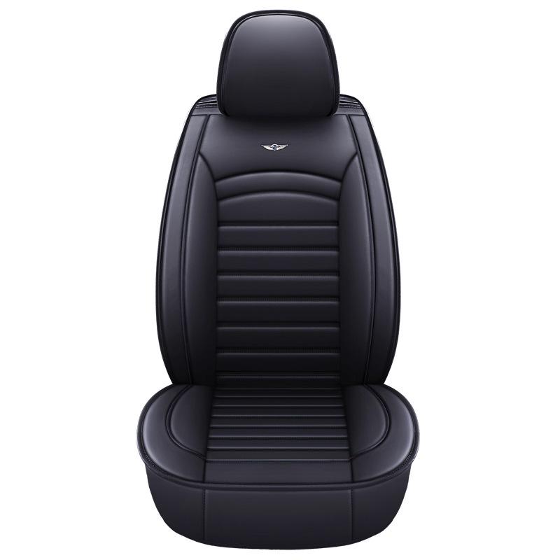 H8 Leather & Ice Silk Universal Car Seat Cover: Cartoon Design for All Seasons