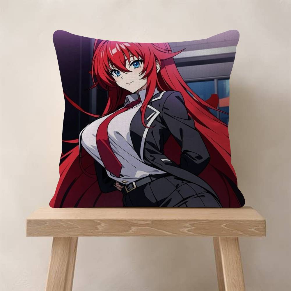 Anime HHigh School DxD Cushion Cover Inches Farmhouse Decor Home Throw Pillow Covers For Couch Decorations