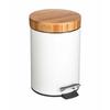 5five-5five Simply Smart Natureo White Pedal Bin 3 L