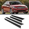 4PCS Interior Door Panel Cover Trim Real Carbon Fiber Fit for Mercedes C Class W204 07 13