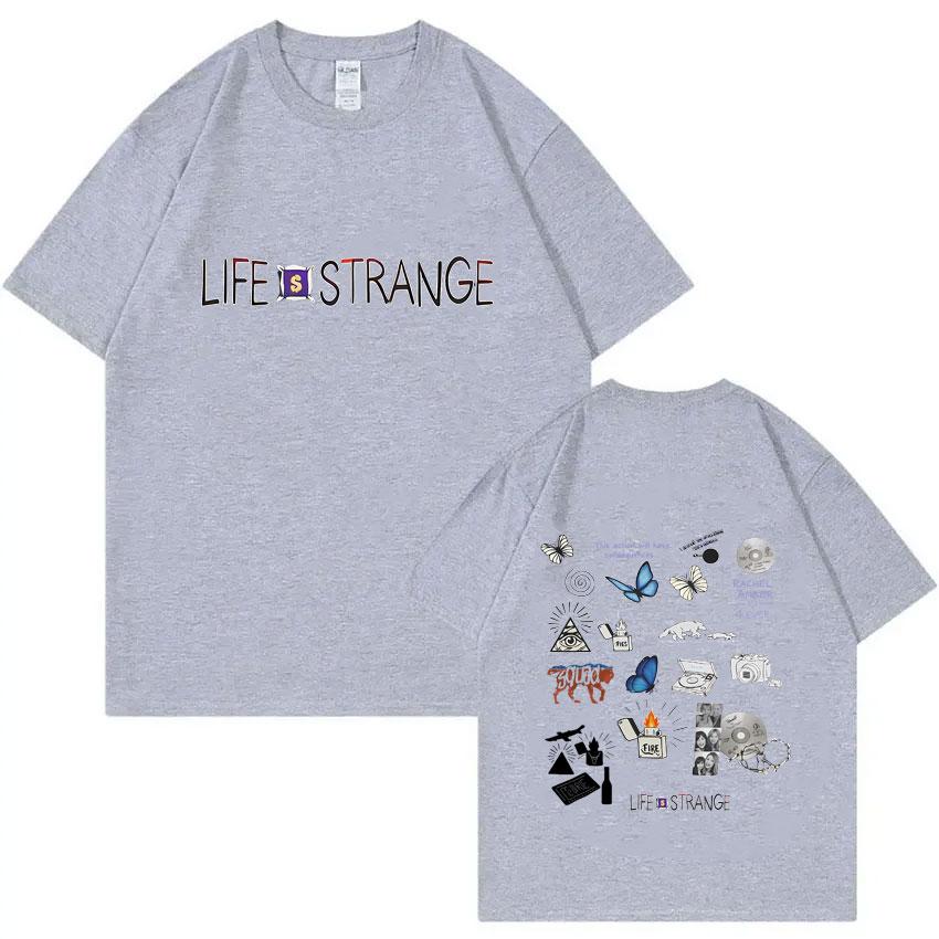 Hot Game Life Is Strange Logo Print Tshirt Unisex Women Casual Oversized Crewneck T Shirts Male Fashion Vintage Tshirt Streetwear