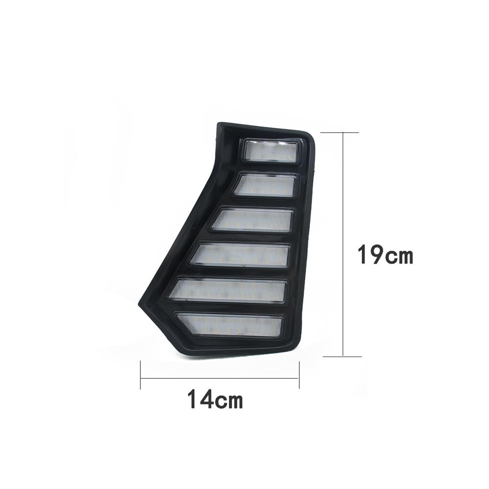 Pair Front Fog Light Side Grille Daytime Running Lamp DRL For Toyota Tacoma 2024