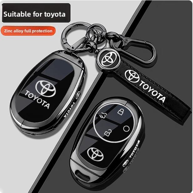 ABU3 Zinc Alloy Leather Car Key Case Cover for Toyota bZ3X Bózhì 3X Platinum 3X 2025 Air_Pro_max Interior Keychain Accessories