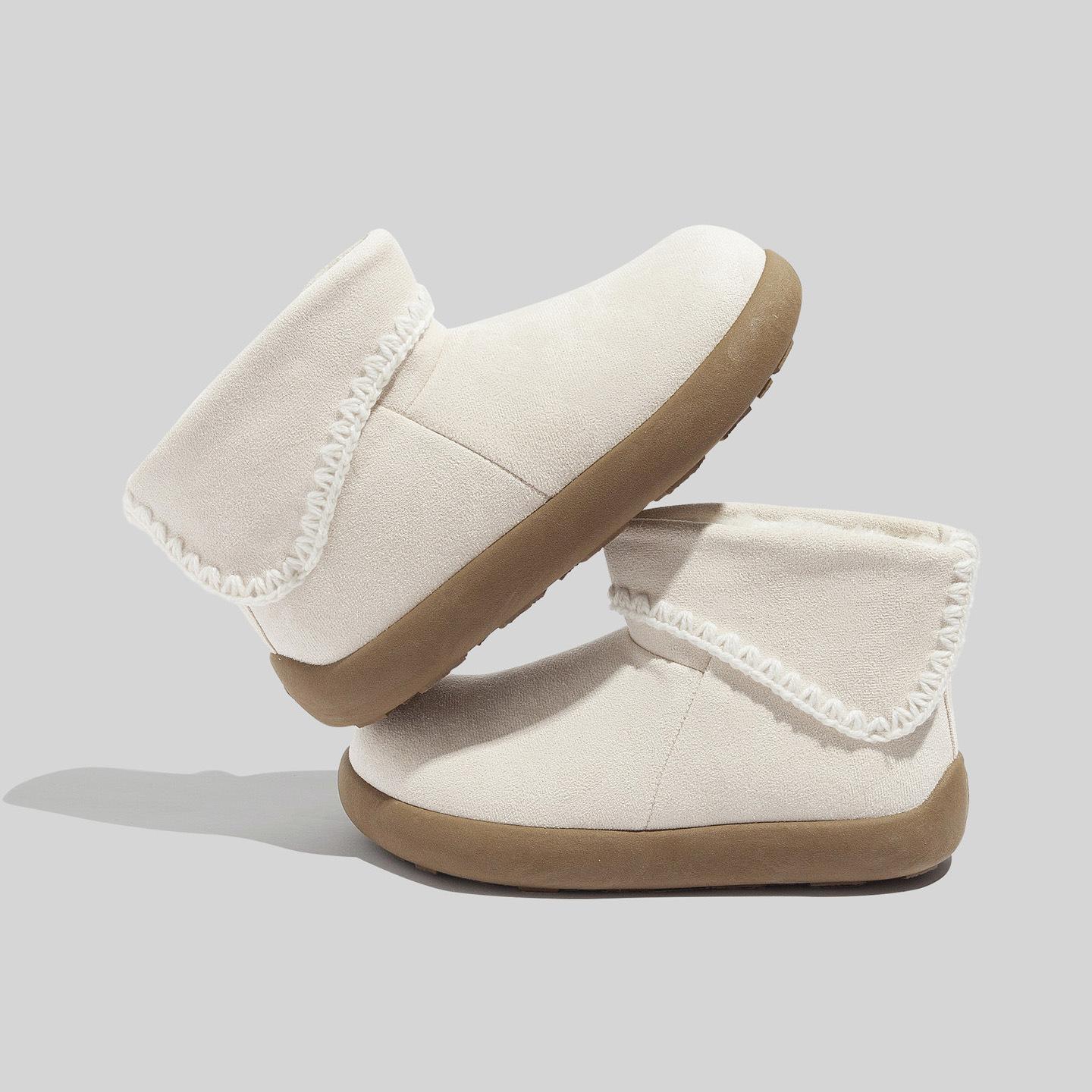 

Belle fashion versatile snow boots winter velvet thickened short tube casual warm cotton shoes 3009 40
