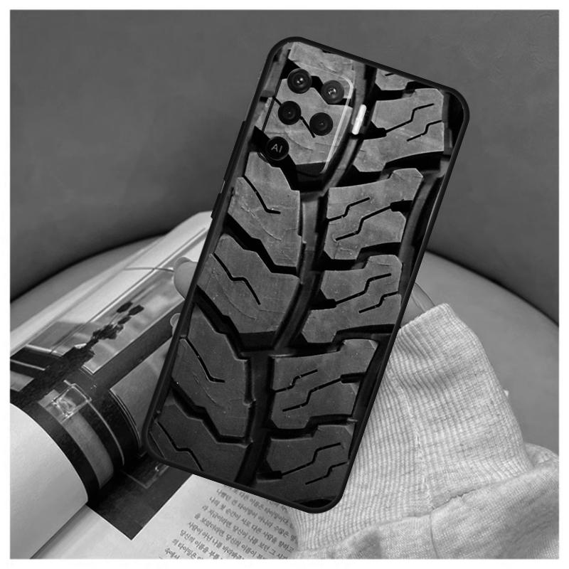 Tire Tread Wheel Case For Oppo A16 A76 A96 A60 A98 A58 A78 A18 A38 A80 A40 A77 A57 A17 A74 A54 A94 A15 A5 Pro