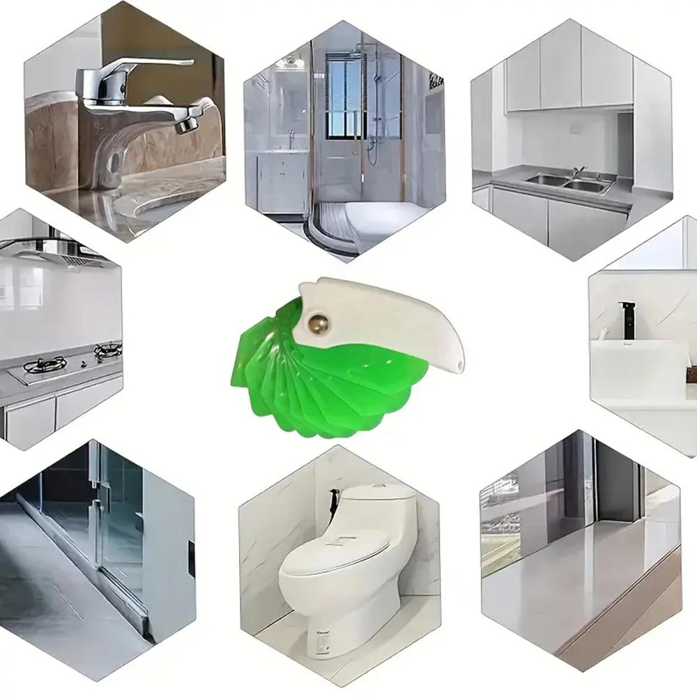 Strumento per Stuccatura in Silicone 9 in 1 Stendiguarnizioni Professionale per Piastrelle Finestre Rimozione Bordi Stucco Sigillante per Giunti Spatola Nuova