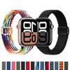 Slim Strap Apple Watch Ultra 2 Band 44mm 40mm 45mm 49mm 46mm Magnetic Braided Solo Loop Bracelet iWatch Series Se 7 3 5 6 8 9 10