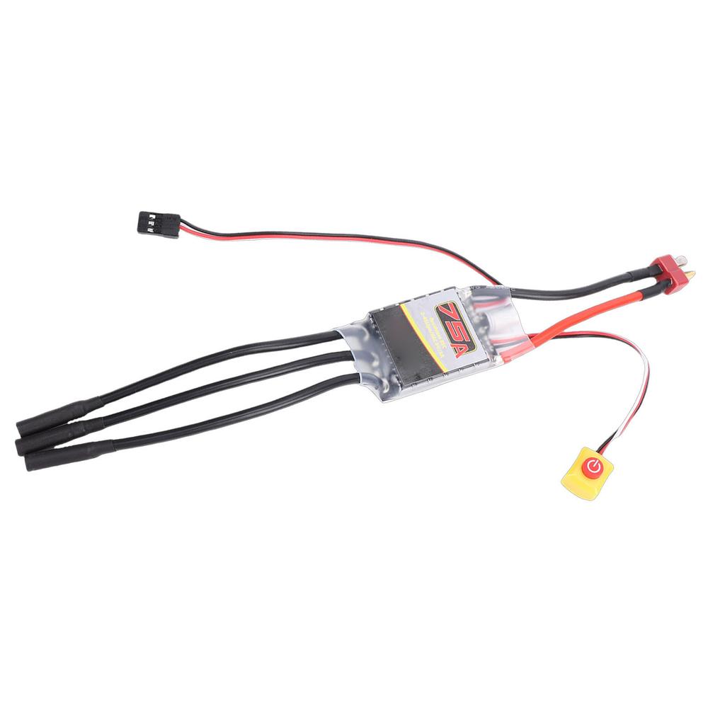 75A Brushless ESC for 540 3650 3670 Brushless Motors RC Car Boat Electronic Speed Controller T Type Input Power Plug