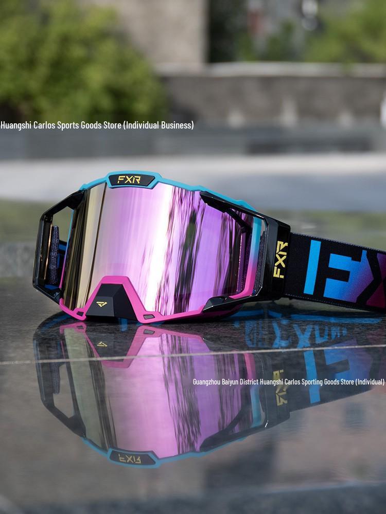 FXR Double-Layer Anti-Fog Goggles for Motorcycle, Off-Road, Mountain Biking & Skiing