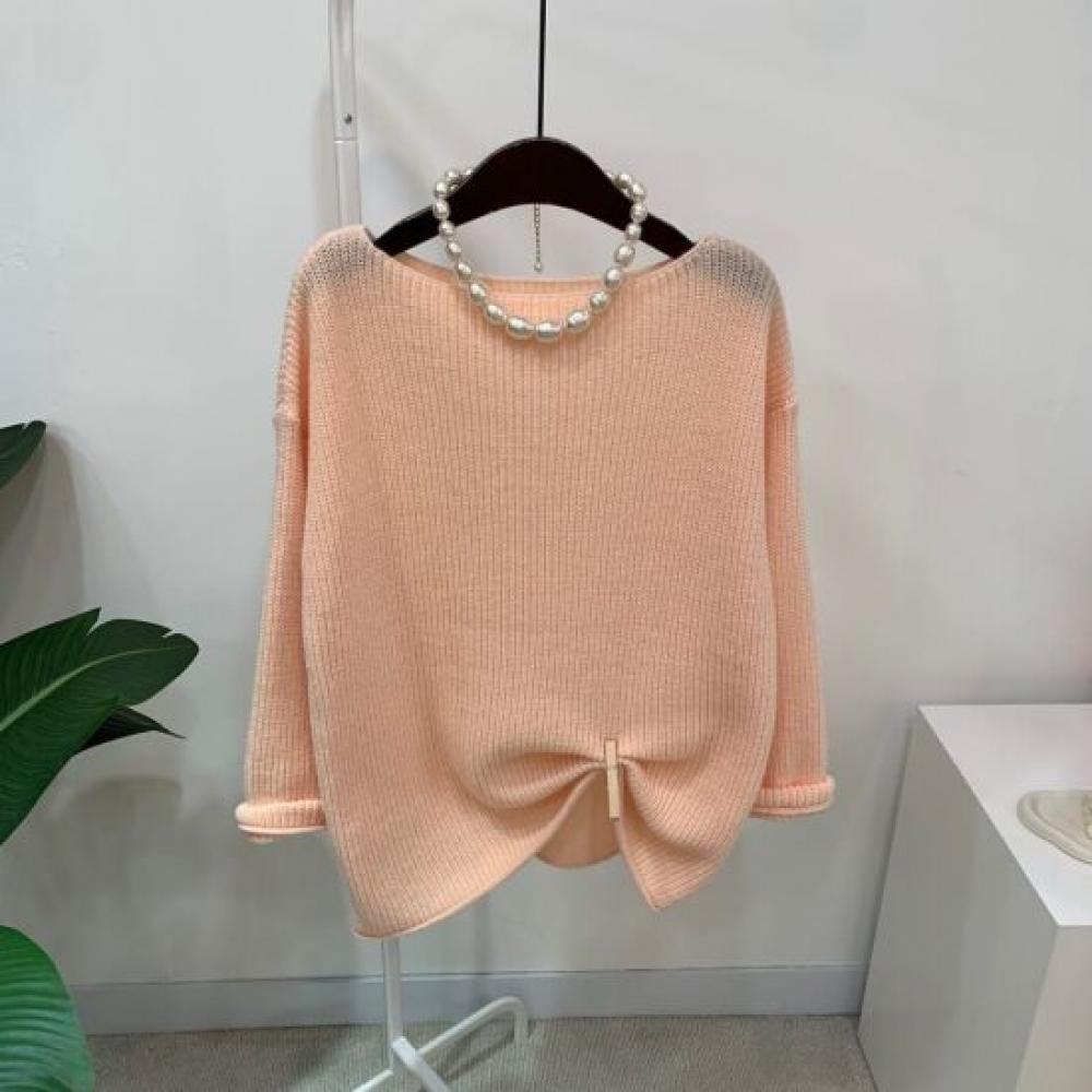 C S In The Room Boat neCk Long Sleeve Knit 5 Color