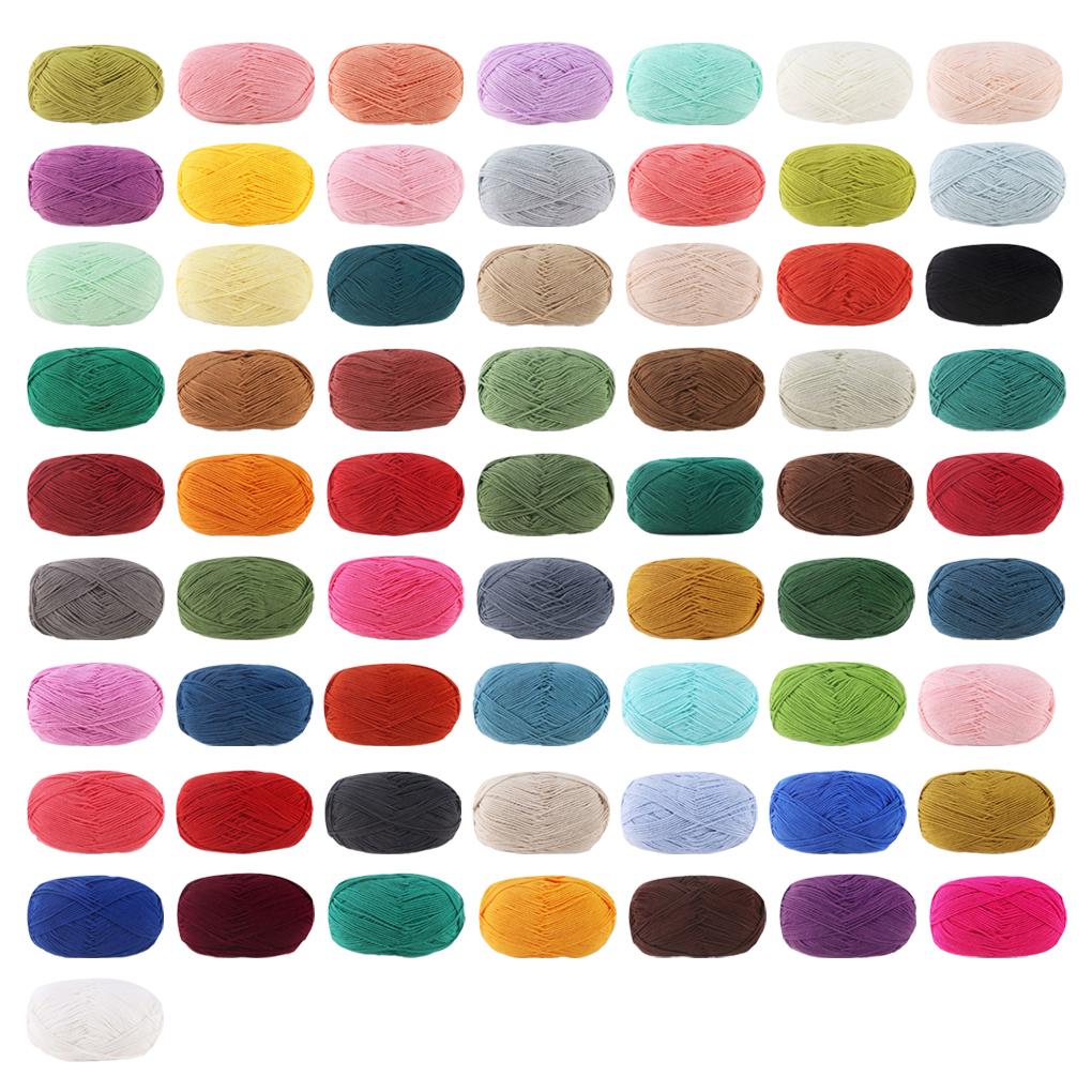 Crochet Yarn Sweater Scarf Gloves Toys Bundle Crafts Gifts Threads Durable Skeins Set Arts 4-Ply for Knitters Beginners Parties