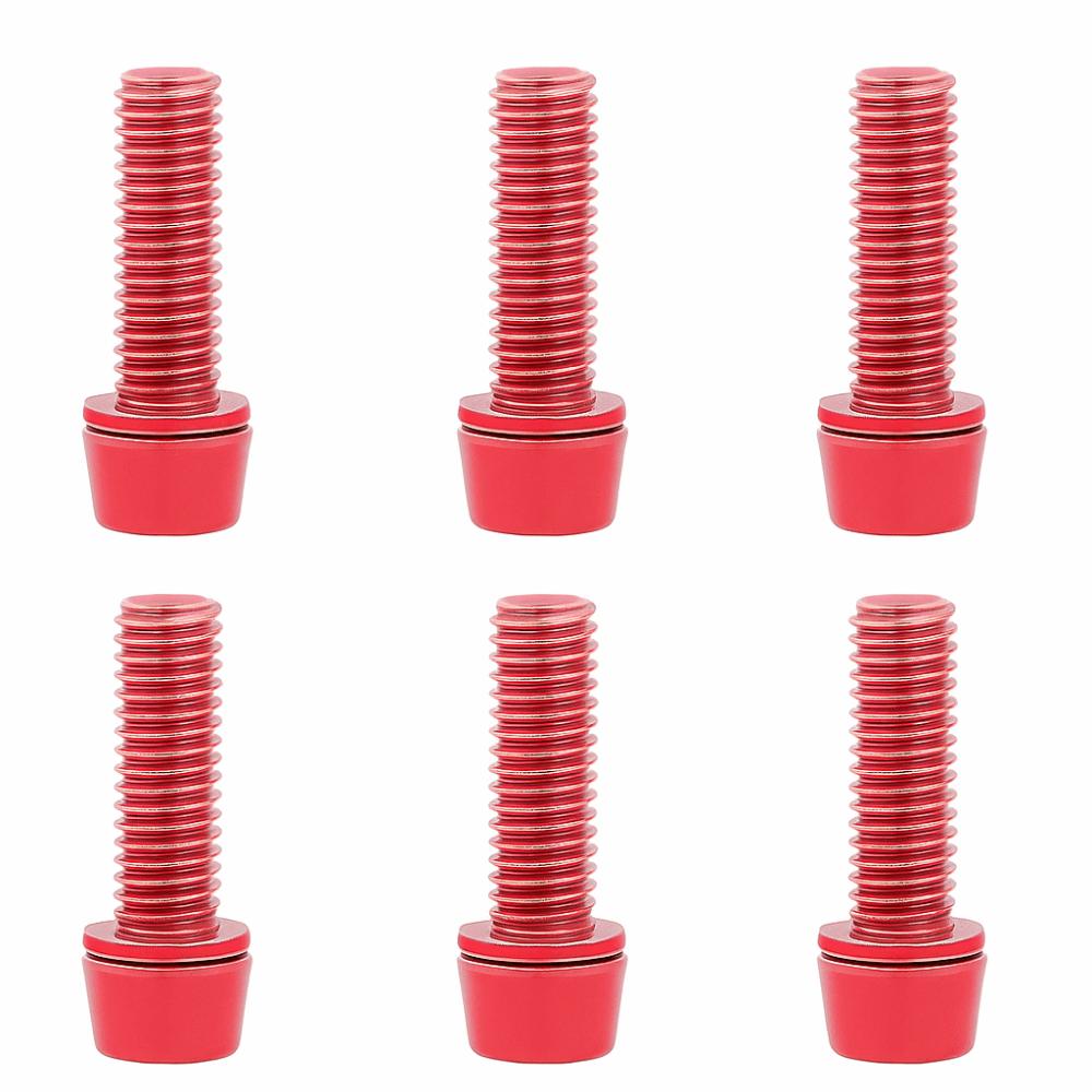 6 Pcs with Washer Handlebar Screws M5*18mm Bike Stem Bolts Durable Bike Stem Screws  Bike Accesssory