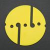 5Pcs Diving Line Marker Cave Dive Marker     Rope Line Marker PVC Round Shape for Underwater