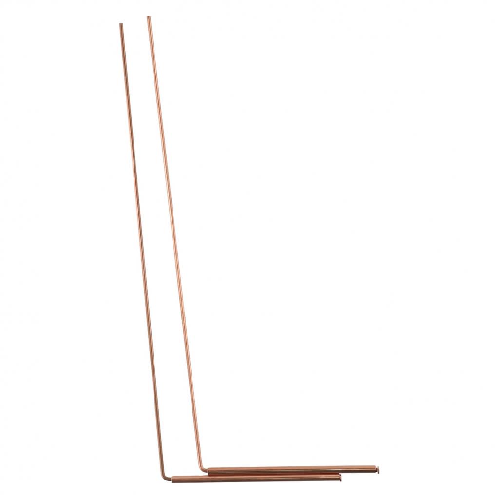 Sondă de cupru cu cap plat Tijă metalică de sondare 2 buc Cupru 99,9%