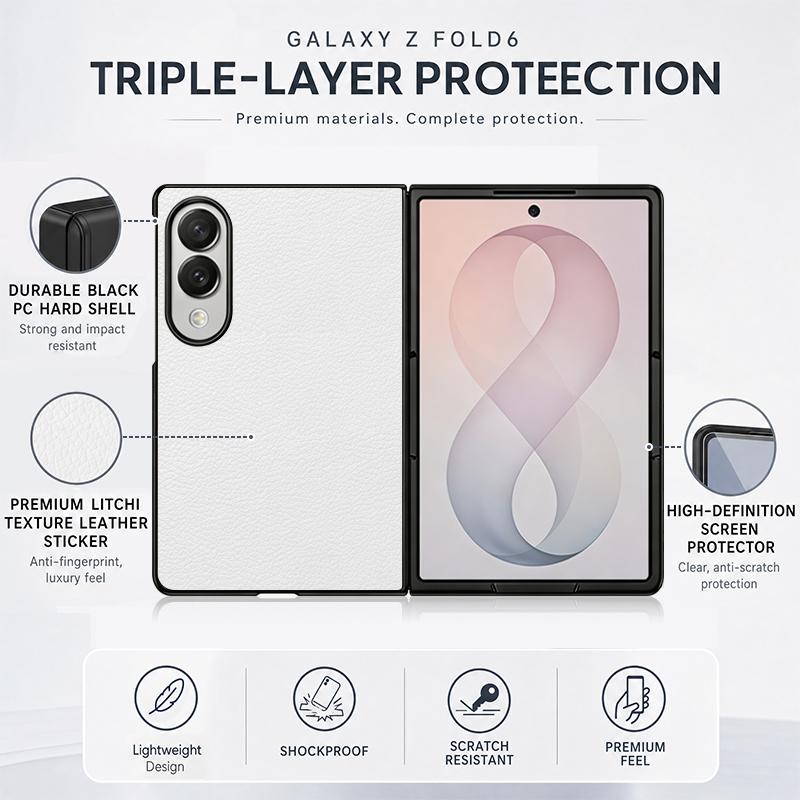 Cute Cat Rabbit Print Case For Samsung Z Fold 8 Ultra 7 6 5 4 Hybrid Leather Skin Hard PC Bumper Cover For Galaxy Z Fold8 Fold7 Fold6 Fold5