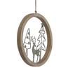 Hill Interiors Rustic Scene Christmas Hanging Decoration