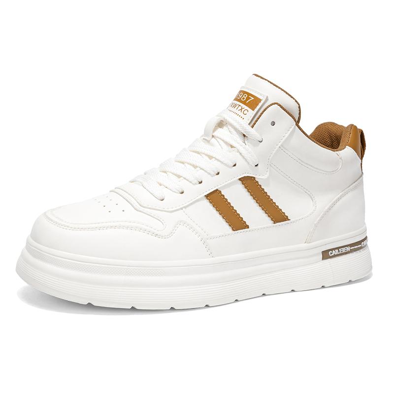 Men's flat casual shoes four seasons outdoor walking shoes breathable soft sole white shoes fashion students sports board shoes